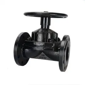 Диафрагменный клапан прямого действия WCB из чугуна HT200 с ручным управлением, EPDN NR NBR - Product Image 5