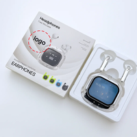 Écouteurs sans fil TWS transparents, son super basse, contrôle tactile, écran, indicateur de batterie numérique, design personnalisé pour cadeaux