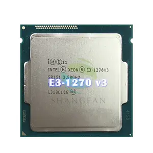 对于英特尔至强 E3-1270 v3 E3 1270 v3 E3 1270v3 3.5 GHz 四核八线程 CPU 处理器 80 瓦 LGA 1150