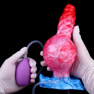 Monster Squirting Dildo Inflatable Knot Fantasy Dildo Anal Dildo with Strong Suction Cup Animal Adult <b>Toys</b> <b>for</b> Women <b>Men</b> - Product Image 5