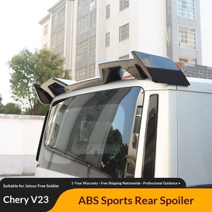 วัสดุ ABS สีดำ สปอยเลอร์หลังขนาดใหญ่สำหรับ Chery Icar V23 ชุดแต่งหลังคา - Product Image 2