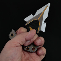 Arena Breakout Frost Fang Katar 14CM Réplique entièrement en métal Spike tactique à main Médaille de collection pour amateurs de simulation militaire