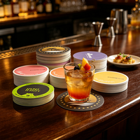 Sous-verres en papier personnalisés de qualité alimentaire, 9,5 cm et 10 cm, ronds, en carton, antidérapants, pour pub et café
