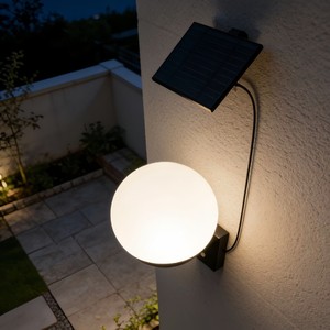 Xinhuiyuan <b>Solar</b> Wall Light 10W Outdoor Glass <b>Ball</b> Lamp Waterproof Garden Villa Landscape Decorative Lighting - Product Image 4