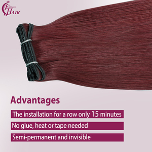 Extensions de cheveux humains FH Invisible Hole Butterfly Weft # 350 Remy Genius Xo Hole Weft Double Drawn Butterfly Weft - Product Image 2