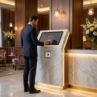 Lecteur de codes-barres 2D intégré A93 élégant pour l'enregistrement en libre-service des hôtels et les kiosques de conciergerie intelligents