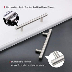 Bán Hot thép không gỉ kéo xử lý <span class=keywords><strong>Brushed</strong></span> <span class=keywords><strong>Nickel</strong></span> tủ bếp knobs ngăn kéo đồ nội thất Door <span class=keywords><strong>Handle</strong></span> cho đồ nội thất - Product Image 2