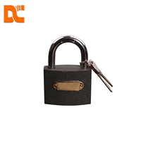 Cadenas en laiton haute sécurité antivol avec clé, plusieurs tailles, type fin, finement poli, en fer, anti-corrosion