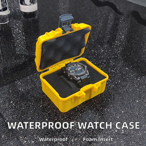 Nouvel étui de rangement pour montre avec insert en mousse personnalisé, 1 compartiment, boîte à montre durable et étanche, matériaux recyclés, plastique portable - Product Image 2