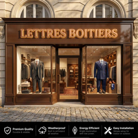 Lettres en acrylique personnalisées OEM, enseigne lumineuse LED, lettres rétroéclairées, enseigne LED personnalisée pour le nom d'une entreprise ou d'un magasin