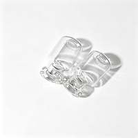Vente en gros d'usine, logo personnalisé accepté, flacon en verre médical vide transparent miniature de 16*27mm 2ml