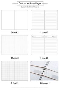 High Quality Emboss A5 With Straps Pen <b>Cases</b> Journal Diary Hard Cover Printed Logo Note Book Pu Leather Notebook - Product Image 5
