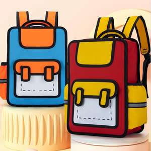 Sac à dos <span class=keywords><strong>enfant</strong></span> en tissu Oxford respirant, personnalisable avec logo, vente directe usine, pour élèves du primaire et du secondaire, produit phare - Product Image 3