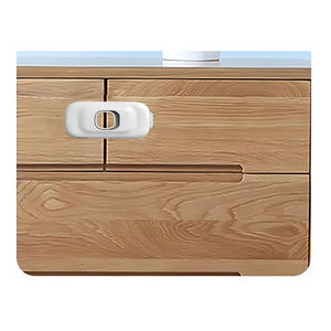 Verrous de sécurité pour portes d'armoires en plastique pour enfants et poignée de sécurité avec installation rapide pour bébé - Design moderne - Product Image 1