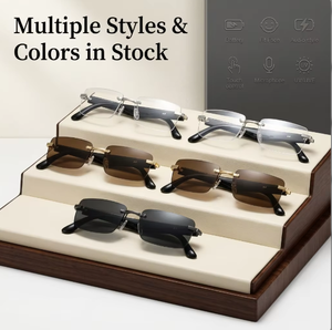 Lunettes de soleil sans fil personnalisées M02 Ultra avec caméra intégrée, enregistrement vidéo, <span class=keywords><strong>chat</strong></span> multilingue et étui de chargement - Product Image 3