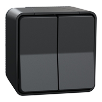 Mur35022w, 2-Bit Elektromechanisch, 2-Wege, 250V AC, 10A Mureva Styl Serie, Weiß, IP55, Brandneu, auf Lager, 12 Monate Garantie.
