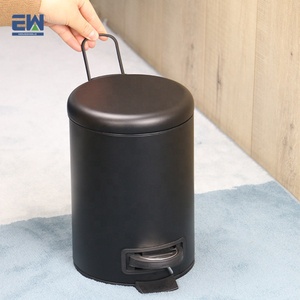 Nhỏ Vòng 3L Vườn Nhà Thùng Rác Bin Sạch Kim Loại Nhà Bếp Rác Lưu Trữ Chất Thải Giỏ Giấy Với Nắp Thép Và PP Bàn Đạp Có Thể - Product Image 6