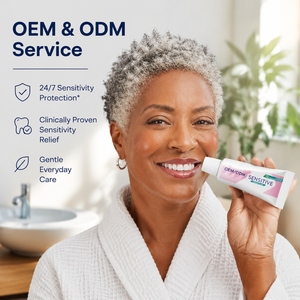 <span class=keywords><strong>Dentifrice</strong></span> OEM ODM pour dents sensibles, 3 paquets avec fluorure et 5% de nitrate de potassium, saveur menthe poivrée, 6 oz, soulage la sensibilité - Product Image 5