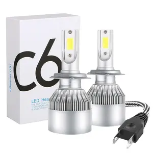 C6 H4 רכב LED פנס הנורה H7LED רכב פנס 4800 Lumens רכב תאורת מערכת