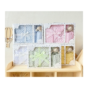 En gros 2024 Nouvelle Arrivée Bébé Ensemble de Literie Micro <span class=keywords><strong>Minky</strong></span> Polaire Manta Dou Dou Bébé Couverture pour Nouveau-nés - Product Image 1