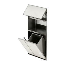 Poubelle multifonctionnelle moderne dissimulée avec boîte à mouchoirs, support pour brosse de toilette, niche murale sans rebord pour salle de bain