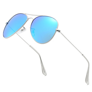 Gafas de sol polarizadas clásicas <span class=keywords><strong>3025</strong></span> para hombres y mujeres, marco dorado y plateado, venta al por mayor, espejo barato, diseño de piloto para conducir, pescar - Product Image 1