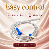 Suku Cadang Pengganti Handpiece Semprotan Oksigen Tiga Nosel untuk Peralatan Salon Kecantikan