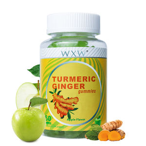 Best Absorption Natural Pineapple <b>Flavor</b> Turmeric Ginger Gummies Sodium Extract Improve Joint Health Adult - Product Image 1