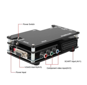 ชุดอุปกรณ์ HDMI ใหม่พร้อมส่ง สำหรับเครื่องเล่นเกมย้อนยุค PS1 2 Xbox <span class=keywords><strong>Sega</strong></span> <span class=keywords><strong>Atari</strong></span> Nintendo ปลั๊กแบบ US พร้อมอะแดปเตอร์แบบ EU - Product Image 5