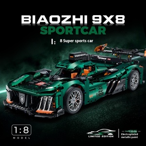 Mô hình xe thể thao siêu xe Leru10716 mạ điện tỷ lệ 1:8, phiên bản giới hạn, lắp ráp bằng các khối nhỏ - Product Image 3