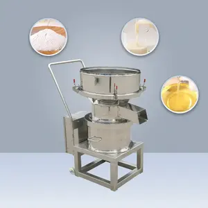 Tamis vibrant électrique mobile de niveau de qualité alimentaire machine à tamis vibrant pour tamisage de poudre d'amande de farine de banane