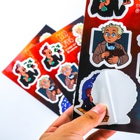 Hoja de Vinilo Autoadhesiva Personalizada, Resistente a los Rayos UV, Impermeable, Brillante/Mate, para Logotipos de Negocios de Velas, Tamaños A3/A4/A5/A6, con Corte Kiss Cut