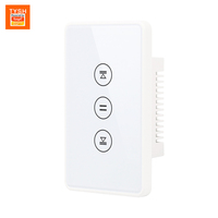 Interrupteur intelligent Tuya TYSH pour maison connectée, contrôleur de volet roulant avec cadre PC, télécommande sans fil, interrupteur de scène Wi-Fi pour porte roulante