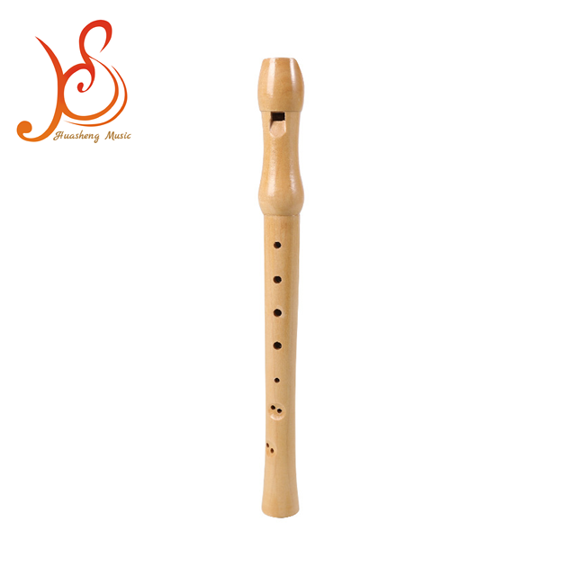 Factory Direct All Wood 8 Hole German Soprano Recorder Wooden Wind Instrument for Kids Beginner Music Education