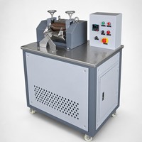 Machine de granulation de plastique, laboratoire, broyeur à deux rouleaux, système de refroidissement par eau, mélangeur de composés PVC, granulation, contrôle de la température, CE