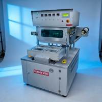 RVS 304 Semi-automatische vacuüm skinverpakkingsmachine HYPERVAC merk 150kg voor vers vlees en vis, strakke verzegeling