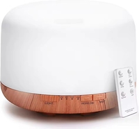 500ml Premium ultrasons aromathérapie humidificateur vaporisateur télécommande minuterie diffuseur d'huile parfumée voitures électriques ménage
