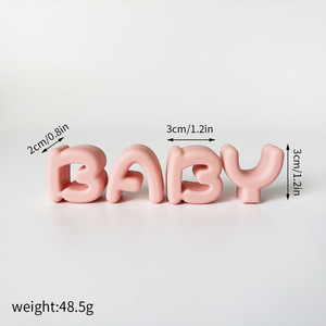 Nuovo stile in gomma morbida torta di orso carino decorazione fai da te Baby Shower Cake Topper - Product Image 6