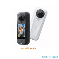Caméra d'action Insta360 X4 Air à double écran, MicroSD, étanche, FlowState 4K, protections amovibles, objectif unique, pour les aventuriers