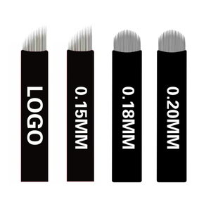 Offerta Speciale All'ingrosso Aghi Microblading 0.18mm PCD 18U Private Label Forniture PMU Micro Lame per Microblading - Product Image 1