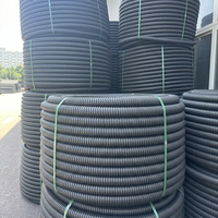 Tuyau flexible haute pression en PEHD rond pour protection de câbles électriques, conduit de câblage PE pour usage extérieur, 100m, marque Qianxin, ISO