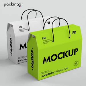 Eco-friendly Biodegradable Recyclable <b>Kraft</b> Paper Foldable Portable Tote Packaging <b>Box</b> Customizable Food Packaging Packaging - Product Image 5