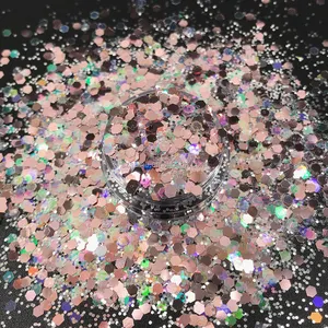 Hot Selling Cosmetic Holographic Chunky Glitter Polyester Mixed Size Glitter Craft Supplies