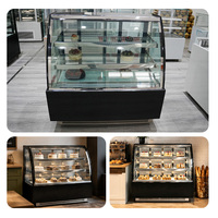 Réfrigérateur à gâteaux Boulangerie Réfrigérateur Porte en verre Vitrine à gâteaux Refroidissement à l'air Vitrine à gâteaux pour Boulangerie