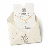 Enveloppe-carte personnalisée en papier grainé imprimé avec graines, emballage cadeau sûr et plantable, vente en gros en vrac