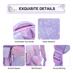 Sac à dos multifonctionnel, multi-poches, grande capacité, pour l'école, les activités de plein air, confortable, résistant à l'eau, usage quotidien - Product Image 4