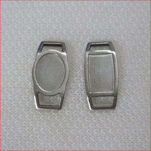 Блюз, оптовая продажа, Модная новейшая стильная Пряжка для обуви из нержавеющей стали, индивидуальный логотип, роскошные шнурки, очаровательные шнурки для изготовления ювелирных изделий своими руками - Product Image 5