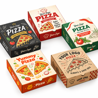 Boîtes d'emballage personnalisées pour la pâtisserie, la pizza, les desserts, les plats à emporter, boîtes pliables en carton ondulé épais