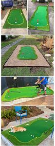 Dispositivo de práctica de putting verde de simulación de golf, alfombrilla de césped artificial, verde portátil móvil de golf - Product Image 5