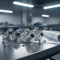 Culbuteur droit en acier inoxydable, moulage à la cire perdue, usinage CNC pour le développement de prototypes automobiles, outillage rapide à faible volume